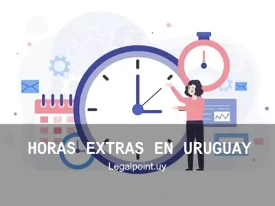 horas-extras-uruguay un trabajador señalando un reloj, ambito laboral