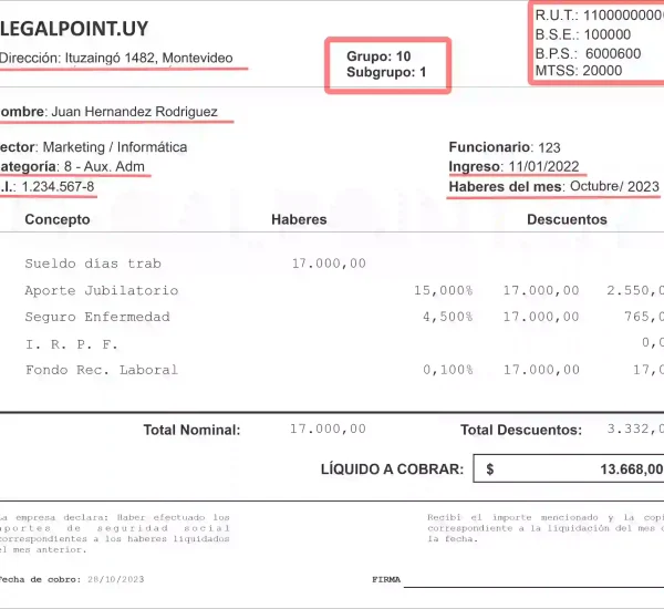 recibo de sueldo .uy recibo de sueldo .uy